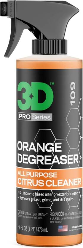 3d 606663004470 Orange Degreaser Citrus-based Car Cleaner For Oil 16 Fl Oz Pack Of 1