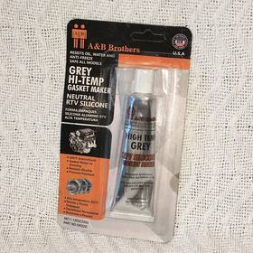 A&b Brothers 912341780159 Grey Hi-temp Gasket Maker Neutral Rtv Silicone New Sealed Pack