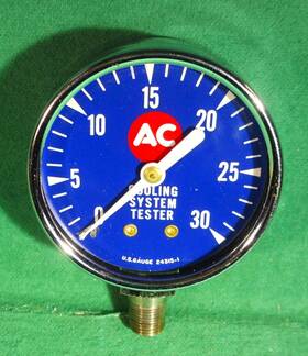 24315-1 Ac Spark Plug Nos Vintage Div. Gm Pct-1 Pressure Gauge 0-30 Psi Flint Mi