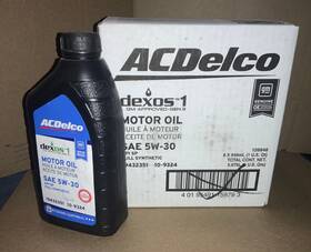 19432351 Acdelco 10-9324 Ac Delco Full Synthetic Dexos 5w-30 Motor Oil Case Of 6 Qt 19432351 Acdelco 10-9324 Ac Delco Full Synthetic Dexos 5w-30 Motor Oil Case Of 6 Qt