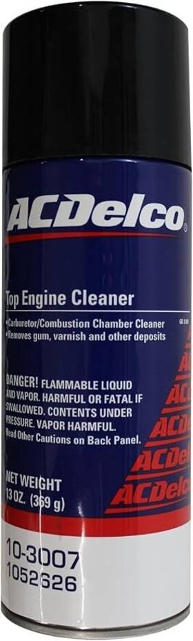 1052626 Acdelco Genuine Gm Fluid Upper Engine And Carburetor Cleaner - 13 Oz. Aerosol 1052626 Acdelco Genuine Gm Fluid Upper Engine And Carburetor Cleaner - 13 Oz. Aerosol