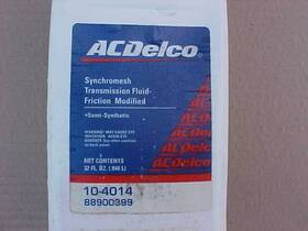 10-4014 Acdelco 19-4014 Ac Delco Friction Modified Synchromesh Transmission Fluid 5 Quarts 10-4014 Acdelco 19-4014 Ac Delco Friction Modified Synchromesh Transmission Fluid 5 Quarts