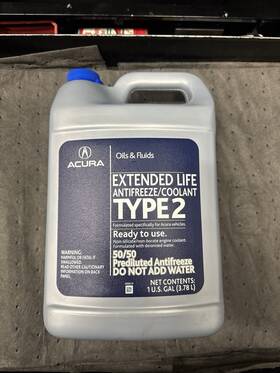 Ol999-9011a Acura Ol9999011a New Genuine Extended Life Type 2 Antifreeze 50/50 Coolant