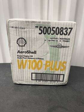 50050837 Aeroshell W100 Plus 6x1 Quart Fresh Bottles From Stained Boxes