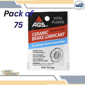 Ags Cm1-b25 Cerami-glyde Silicone Brake Lubricant Pouch 4 G Pk25
