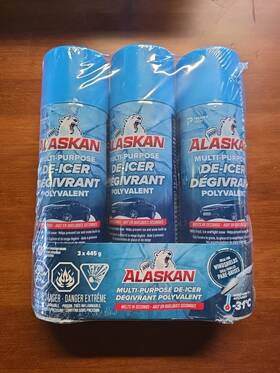1110838 Alaskan 3 Pack Multi-purpose Spray De-icer Premier Tech