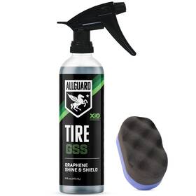 Tiregss2az Allguard Tire Gss Xio2 Shine Spray With Graphene 8 Fl Oz Pack Of 2 Kit