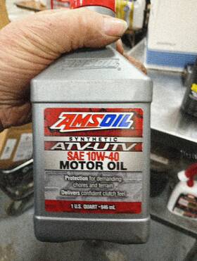 Amsoil 097012386017 New Synthetic Atv-utv Sae 10w-40 Motor Oil - 1 Quart 1054