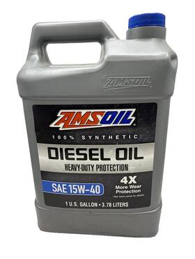 Amsoil 097012408047 1 Gallon 100% Synthetic Sae 15w-40 Heavy Duty Diesel Oil