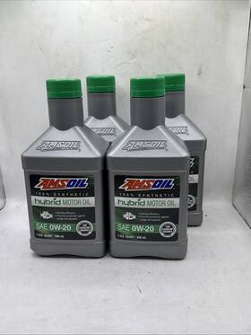 He020qt Amsoil 0w-20 100% Synthetic Hybrid Engine Motor Oil 4 Quarts 0w20