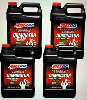 Tdr1g-ca Amsoil Dominator 100% Synthetic 2-stroke Racing Oil - 4 Gallon Case
