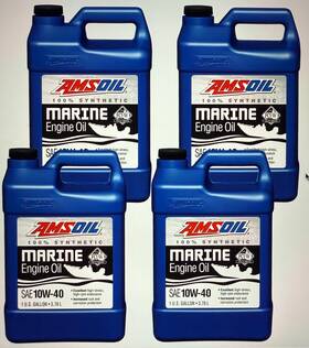 Wcf1g-ca Amsoil 10w-40 100% Synthetic Marine Engine Oil - 4 Gallon Case