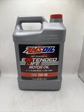 5w-30 Amsoil Xlf1g Extended Life Synthetic Motor Engine Oil 1 Gallon 5w30
