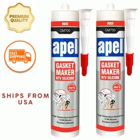 Apel 731559714253 High-temp Red Rtv Silicone Gasket Maker Sealant Heat Resistant 572 F 2x 10.2oz
