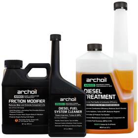 Archoil 608819243993 Diesel Treatment Kit Friction Modifier 16oz 40oz Cleaner 12oz Archoil 608819243993 Diesel Treatment Kit Friction Modifier 16oz 40oz Cleaner 12oz