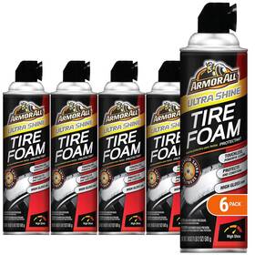 Armor All 14900 Tire Foam Ultra Shine 18-fluid Ounce Cans Pack 18 Ounces Black