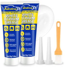 Astravox Ljrhz-004 White Lithium Grease With Brush Multi-purpose Garage Door Lubricant