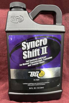 Bg 766041107640 64oz Syncro Shift Ii Sae 75w-80 Synthetic For Transmission Differential