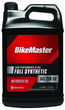 532326 Bikemaster 20w50 Full Synthetic Oil - Case Of 4 Gallons 532326 Bikemaster 20w50 Full Synthetic Oil - Case Of 4 Gallons