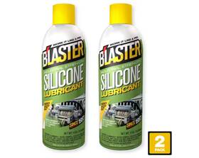 Blaster 618152025583 2 Pack Silicone Lubricant Spray Teflon Clear Non Staining Multi Use