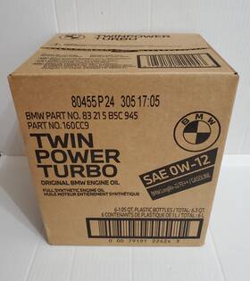 83215b5c945 Bmw Original Engine Oil Twin Power Turbo Sae 0w-12 Longlife-22 Fe 6 Liters 83215b5c945 Bmw Original Engine Oil Twin Power Turbo Sae 0w-12 Longlife-22 Fe 6 Liters