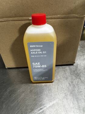 8322295532 Bmw Oem Hypoid Axle Oil G1 Sae 75w-85 Api Gl-4 500ml P/n