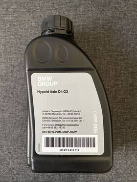 Bmw 9xh0-v0r8-c00p-40jw Group Hypoid Axle Oil G3 500 Ml