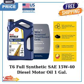 Branded 021400061729 T6 Full Synthetic Sae 15w-40 Diesel Motor Oil 1 Gal