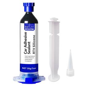 Asrs25 Buffzit Black Silicone Sealant Rtv 100% Waterproof For Car -