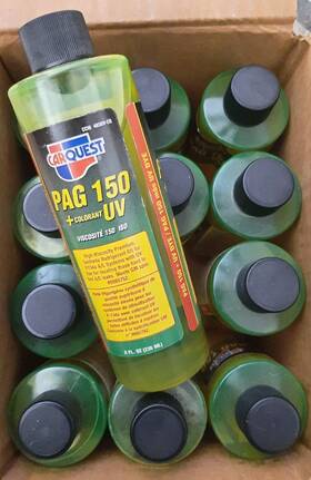 Carquest 483-uv A/c Pag 150 Oil Uv Dye 8oz Branded Supercool Lot Of 12 Bottles Case 483