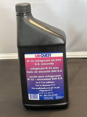 Carquest 490-cq R12 Refrigerant Oil 500 Ss Viscosity 32oz