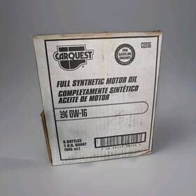 Carquest 889603930569 6 Bottles Full Synthetic Motor Oil Sae Ow-16