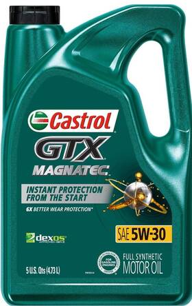 5w-30 Castrol 03057 Gtx Magnatec Full Synthetic Motor Oil 5 Quarts New