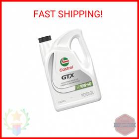03093 Castrol Gtx 10w-40 Conventional Motor Oil 5 Quarts