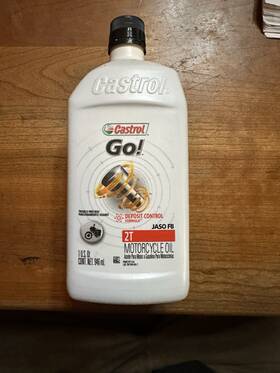 06109 Castrol Go 2t Conventional Motorcycle Oil Formula 1 Quart - 2stroke Case Of 6