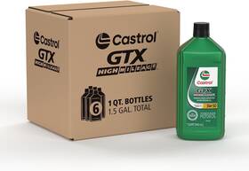 5w-30 Castrol 079191064405 Gtx Synthetic Blend Motor Oil - 1 Quart Pack Of 6 High Mileage