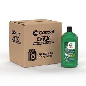 Castrol 079191064504 Gtx High Mileage 10w-30 Synthetic Motor Oil 1 Quart Pack Of 6