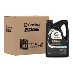 Castrol 079191225912 Motor Oil 0w-8 Advanced Full Synthetic 5 Quart Pack Of 3 Edge Quarts