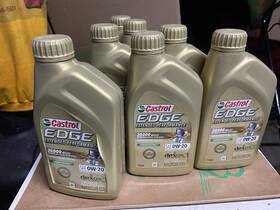 0w-20 Castrol 079191262405 Edge Full Synthetic Motor Oil - 7 Quart Advanced Protection