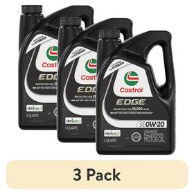 0w2005 Castrol 3 Pack Edge 0w-20 Advanced Full Synthetic Motor Oil 5 Quarts