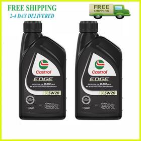152c82 Castrol 2 Pack Edge 5w-20 Advanced Full Synthetic Motor Oil 1 Quart Bottle