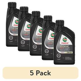 Castrol 15979d 5 Pack Edge High Mileage 5w-20 Advanced Full Synthetic Motor Oil 1 Qt
