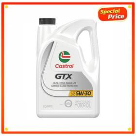 15a66d Castrol Gtx 5w-30 Synthetic Blend Motor Oil 5 Quart Engine Sludge Protection New