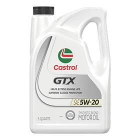 15a69c Castrol Gtx 5w20 Synthetic Blend Motor Oil 5 Quarts