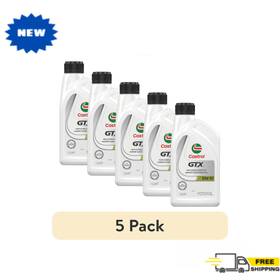 15b400 Castrol Gtx 10w-30 Conventional Motor Oil 1 Quart - 5 Pack Sludge Protection New