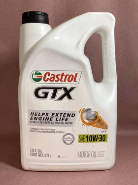 15b7aa Castrol Gtx 10w-30 Conventional Motor Oil 5 Quarts
