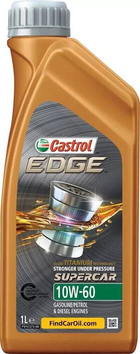15f62c Castrol 5 Pcs Edge 10w-60 Supercar 1l Bundle 5pack