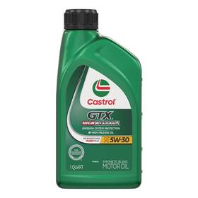 1608b1 Castrol Gtx High Mileage 5w-30 Synthetic Blend Motor Oil 1 Quart