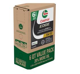 Castrol 160f1b Edge Full Synthetic Engine Oil 5w-30 6 Quart - Free Ship