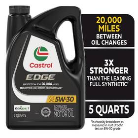 5212641315 Castrol Edge 5w-30 Advanced Full Synthetic Motor Oil 5 Quarts
